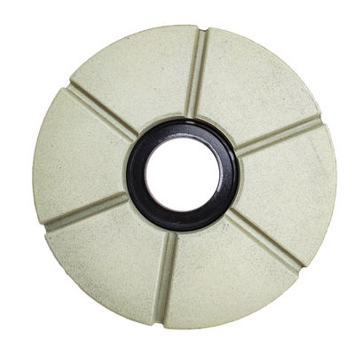 Discos de brillo de diamante de grado A para granito de soporte personalizado y color blanco