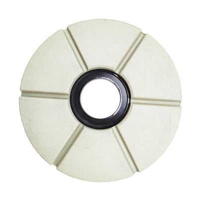 Discos de brillo de diamante de grado A para granito de soporte personalizado y color blanco