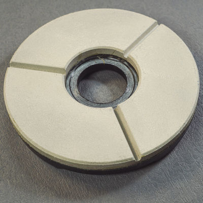 Discos de brillo de diamante de grado A para granito de soporte personalizado y color blanco