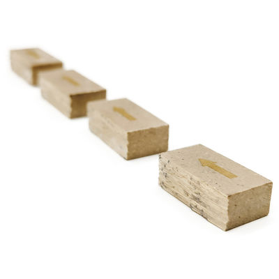 Segmentos de mármol de polvo de diamante para una eficiencia de corte vertical y horizontal