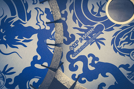 Corte rápido y larga vida útil D350mm Granito Diamond Saw Blade para el mercado de Brasil