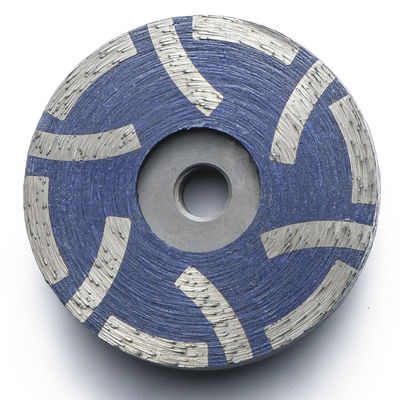 Rueda de molienda de diamantes de 6 pulgadas Herramientas de molienda de piedra Rueda de copa radial con 6 segmentos