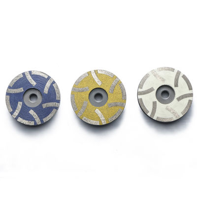 Rueda de molienda de diamantes de 6 pulgadas Herramientas de molienda de piedra Rueda de copa radial con 6 segmentos