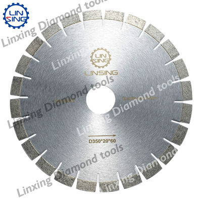 5/8in Arbor Tamaño D350MM Diamante de corte de la hoja de sierra con Ti-revestimiento