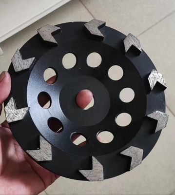 Granito piso de rectificación fina rueda de la taza turbo segmentado con resina llena rueda de diamante
