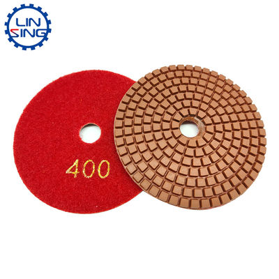 Pad de pulido flexible de microfibra de 4 pulgadas de grado A para herramientas de molienda de losas de piedra duraderas