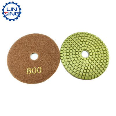 Pad de pulido flexible de microfibra de 4 pulgadas de grado A para herramientas de molienda de losas de piedra duraderas