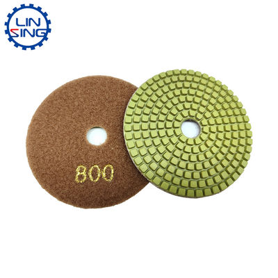 Pad de pulido flexible de microfibra de 4 pulgadas de grado A para herramientas de molienda de losas de piedra duraderas