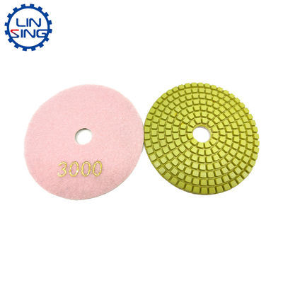 Pad de pulido flexible de microfibra de 4 pulgadas de grado A para herramientas de molienda de losas de piedra duraderas