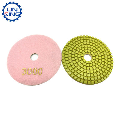 Pad de pulido flexible de microfibra de 4 pulgadas de grado A para herramientas de molienda de losas de piedra duraderas