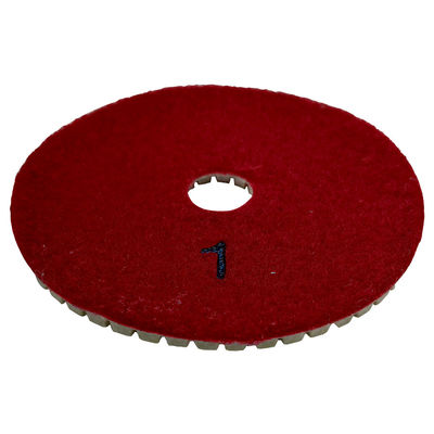 Grado A 4 pulgadas de resina de unión 4 pasos de almohadillas de pulido flexibles para soporte seco personalizado ODM