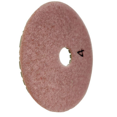 Grado A 4 pulgadas de resina de unión 4 pasos de almohadillas de pulido flexibles para soporte seco personalizado ODM