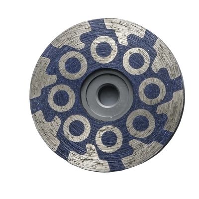 Rueda de copa de polvo de diamantes de seis segmentos para moler el granito turbo redondo lleno de resina