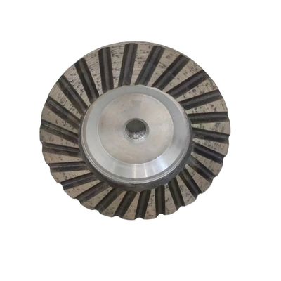125mm Customizado OEM soporte de resina de diamantes llena de rueda de la taza para moler granito de mármol