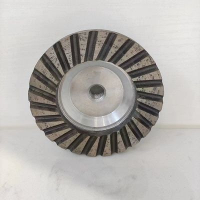 125mm Customizado OEM soporte de resina de diamantes llena de rueda de la taza para moler granito de mármol
