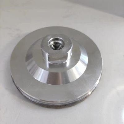 125mm Customizado OEM soporte de resina de diamantes llena de rueda de la taza para moler granito de mármol