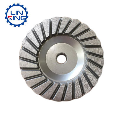 125mm Customizado OEM soporte de resina de diamantes llena de rueda de la taza para moler granito de mármol