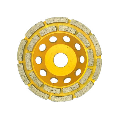 Ruedas de perfilado de diamantes sinterizando rueda de copa de segmento doble de diamantes para molienda de piedra