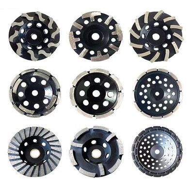 Ruedas de perfilado de diamantes sinterizando rueda de copa de segmento doble de diamantes para molienda de piedra