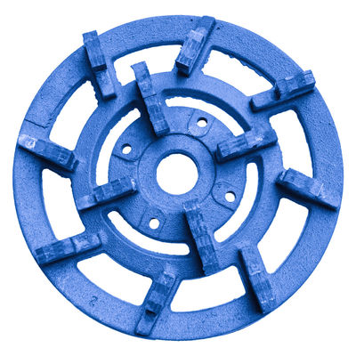 Disco de brillo de diamantes para losas de granito moliendo 4 pulgadas 100 grit placa de disco de resina azul
