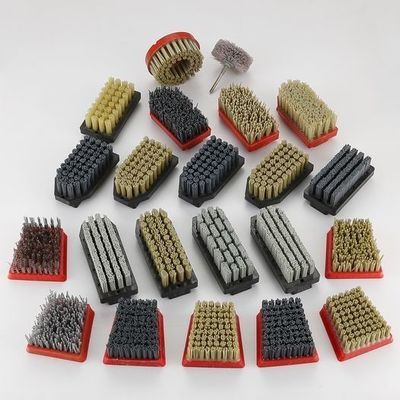 Brush de filamentos de abrasivos de diamantes para la molienda de vidrio y de losas de piedra