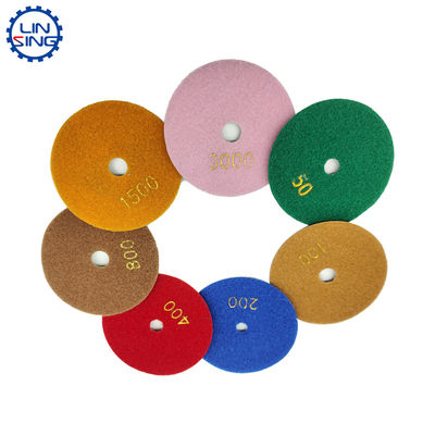 Pads de pulido D150MM D180MM D230MM Disco de pulido de diamantes seco y húmedo con alta durabilidad